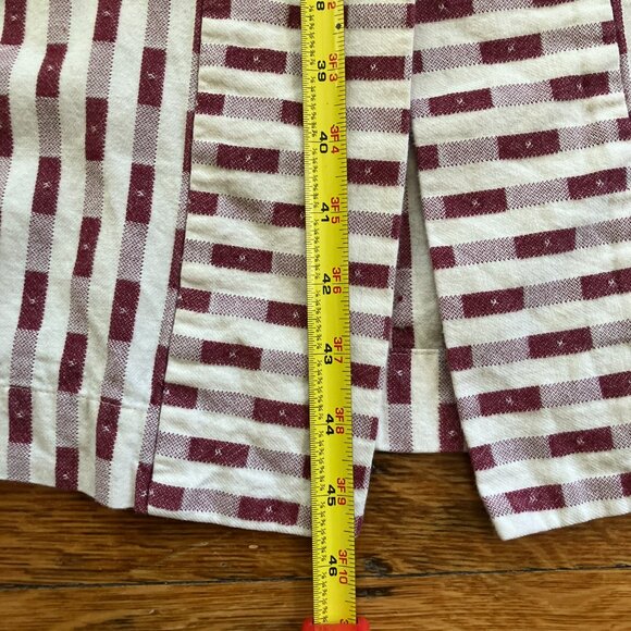 Ilana Kohn Rose Midi Dress Dobby Dot Sz. 2 (S) Red and White Geometric Print - Picture 6 of 16